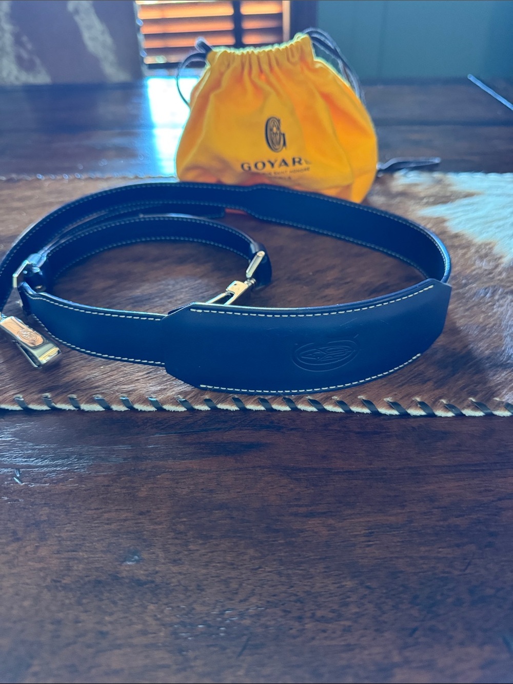 Goyard Leather Bag Strap New